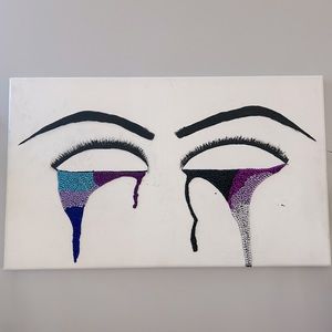 Crying Glitter Canvas